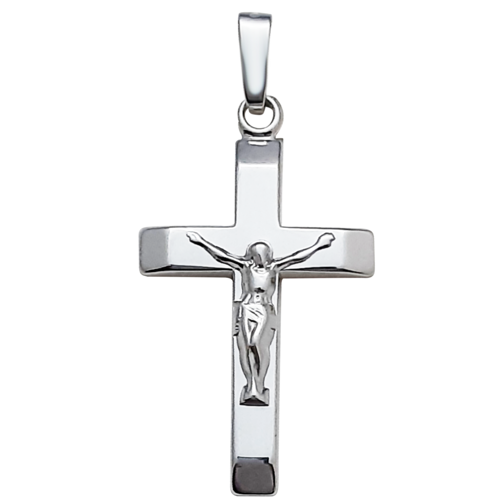 Sterling Silver 24mm Crucifix