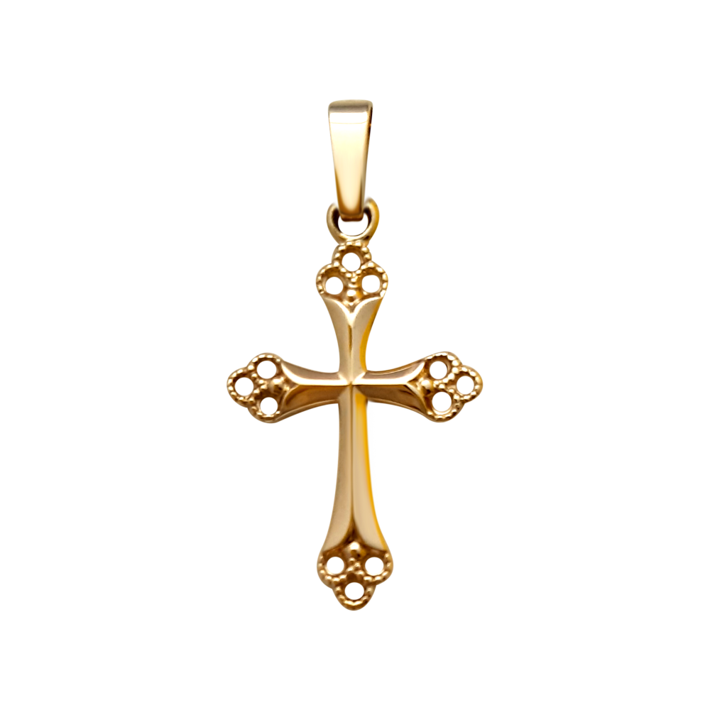 Lacy Cross 9ct Gold