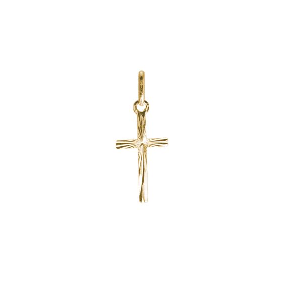 Small 9ct gold cross 14mm