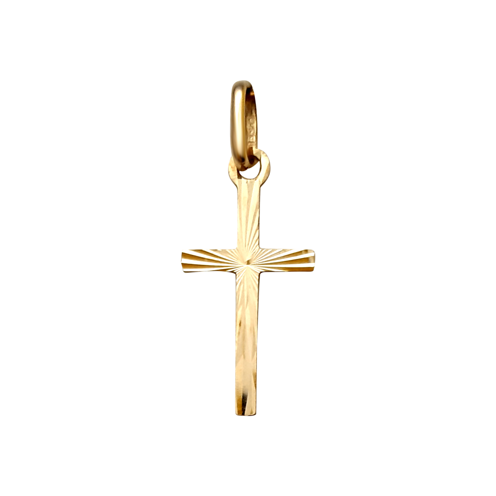 9ct gold Small Cross 18mm