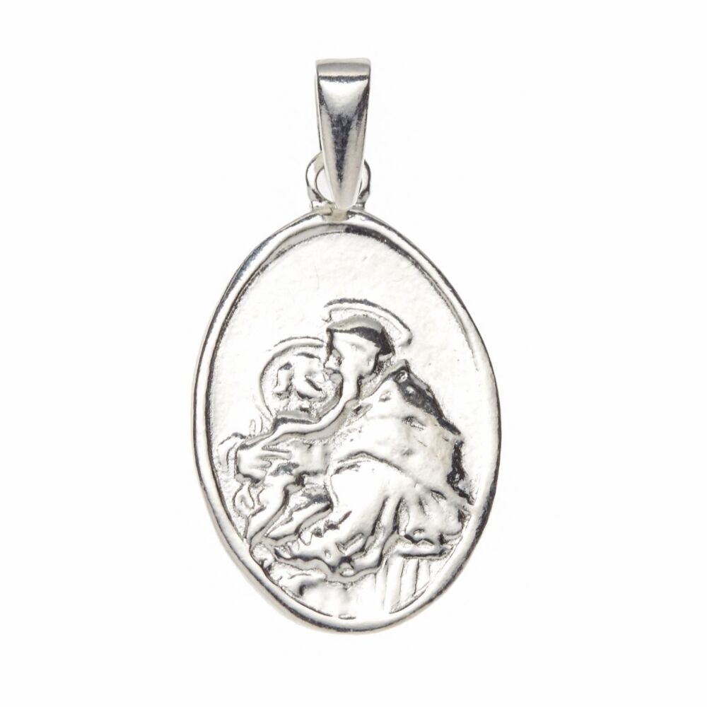 Sterling silver St Anthony And St Francis