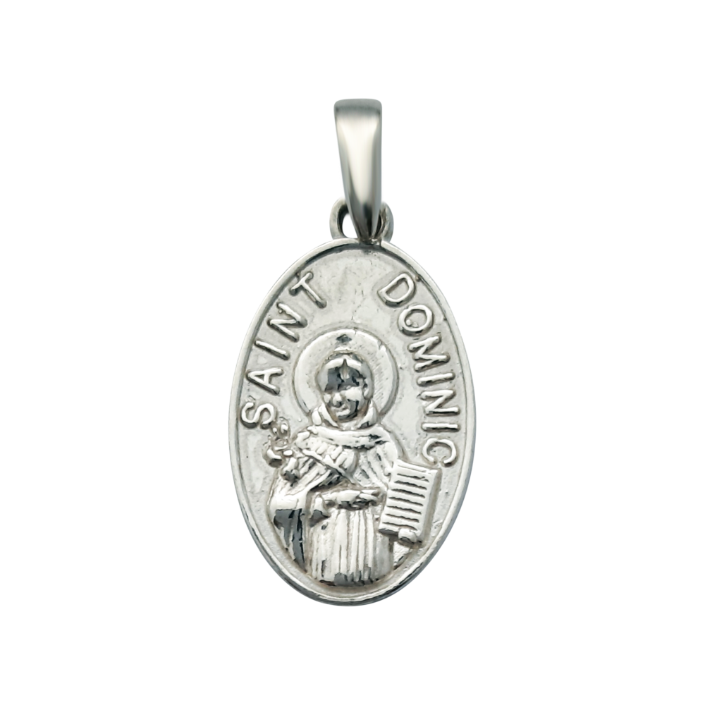 Sterling Silver St Dominic Medal