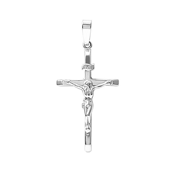 Sterling Silver 31mm INRI Crucifix