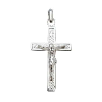 Sterling Silver 25mm Crucifix