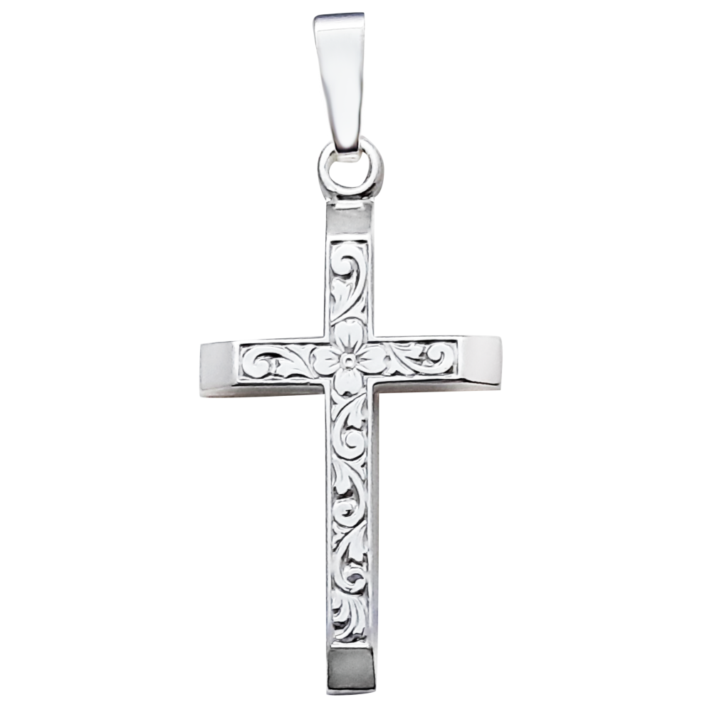 Sterling Gifts 50 Silver Pocket Crosses, 1 3/4 Inch Tall Metal Pack of 50  Crosses
