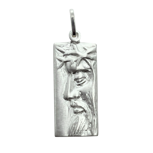 Sterling Silver Face of Jesus Pendant