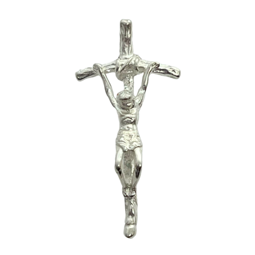 30mm Sterling Silver Crucifix Pope