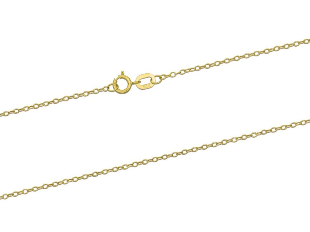 9ct Gold 16" Light Trace Chain