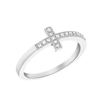 CZ Cross Ring