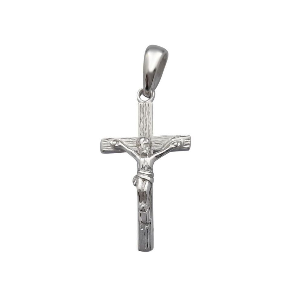 Sterling Silver 21mm Crucifix
