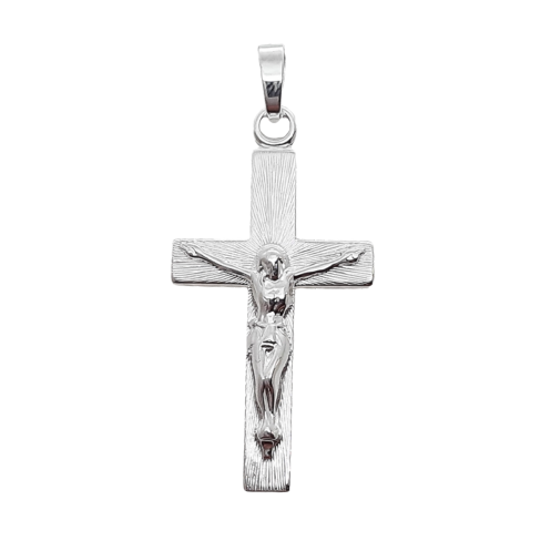 Sterling Silver 26mm Crucifix