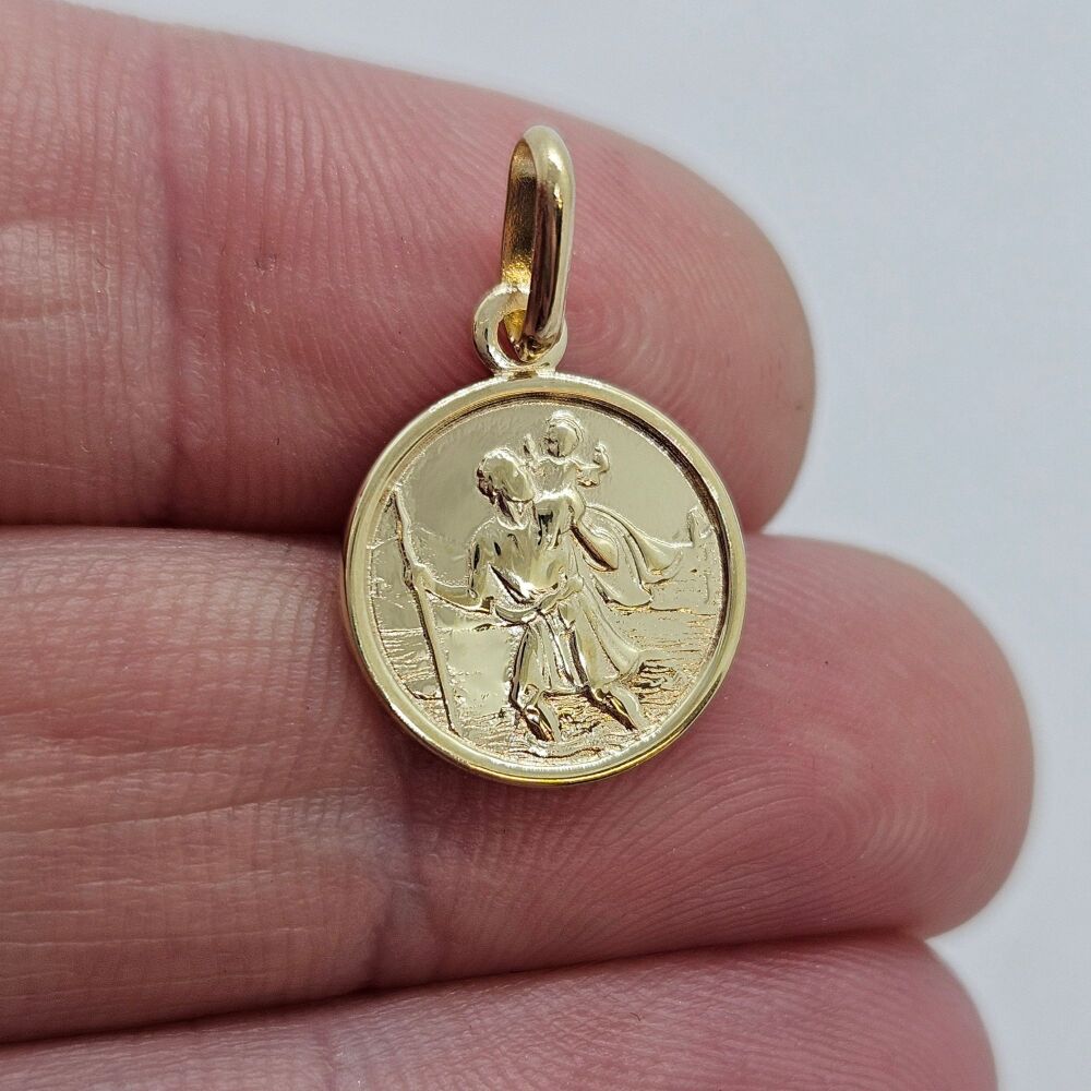 9ct 12mm St Christopher