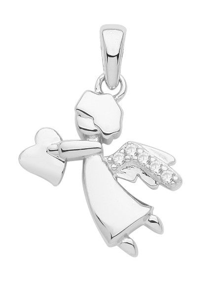 Silver Angel with CZ