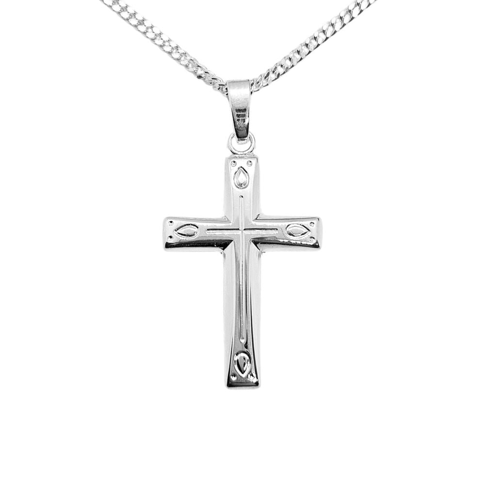 Sterling Silver 21mm Cross Design