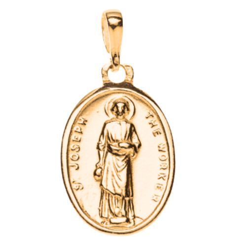 9ct Gold St Joseph the Worker