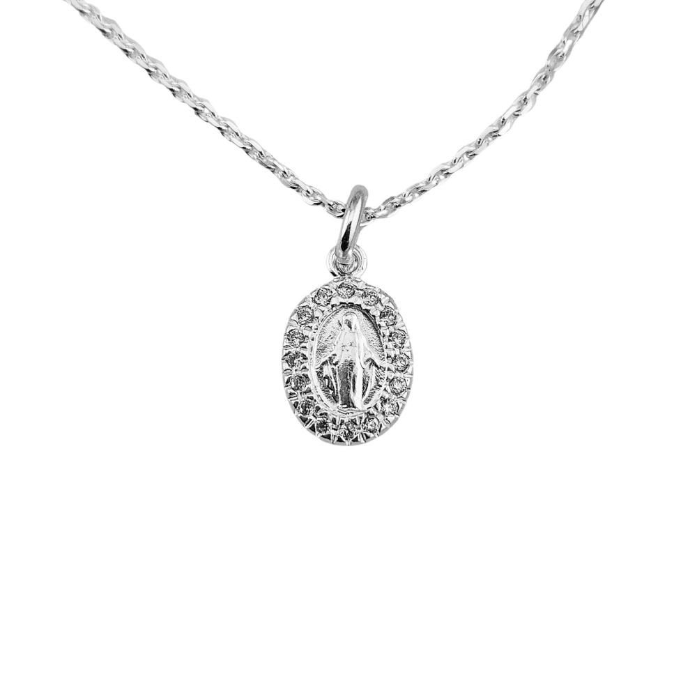 10mm CZ Miraculous Medal