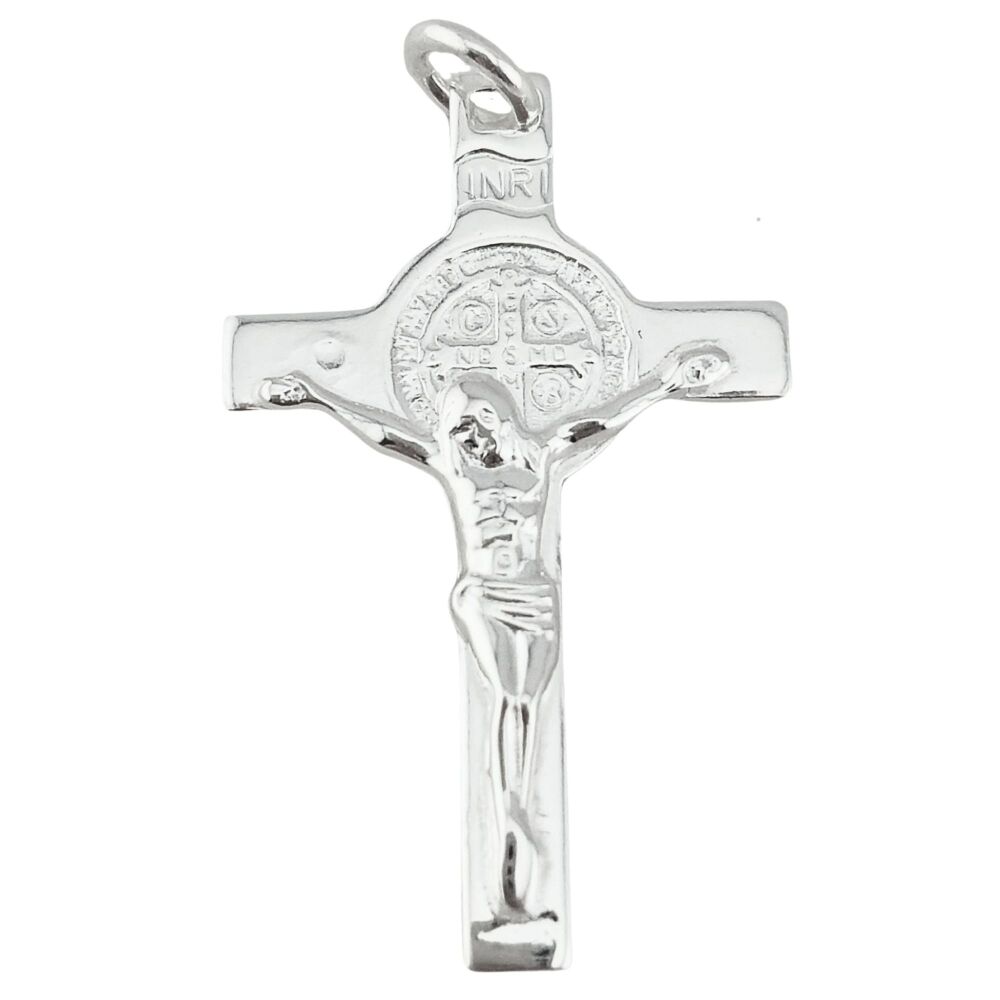 28mm Crucifix - St Benedict