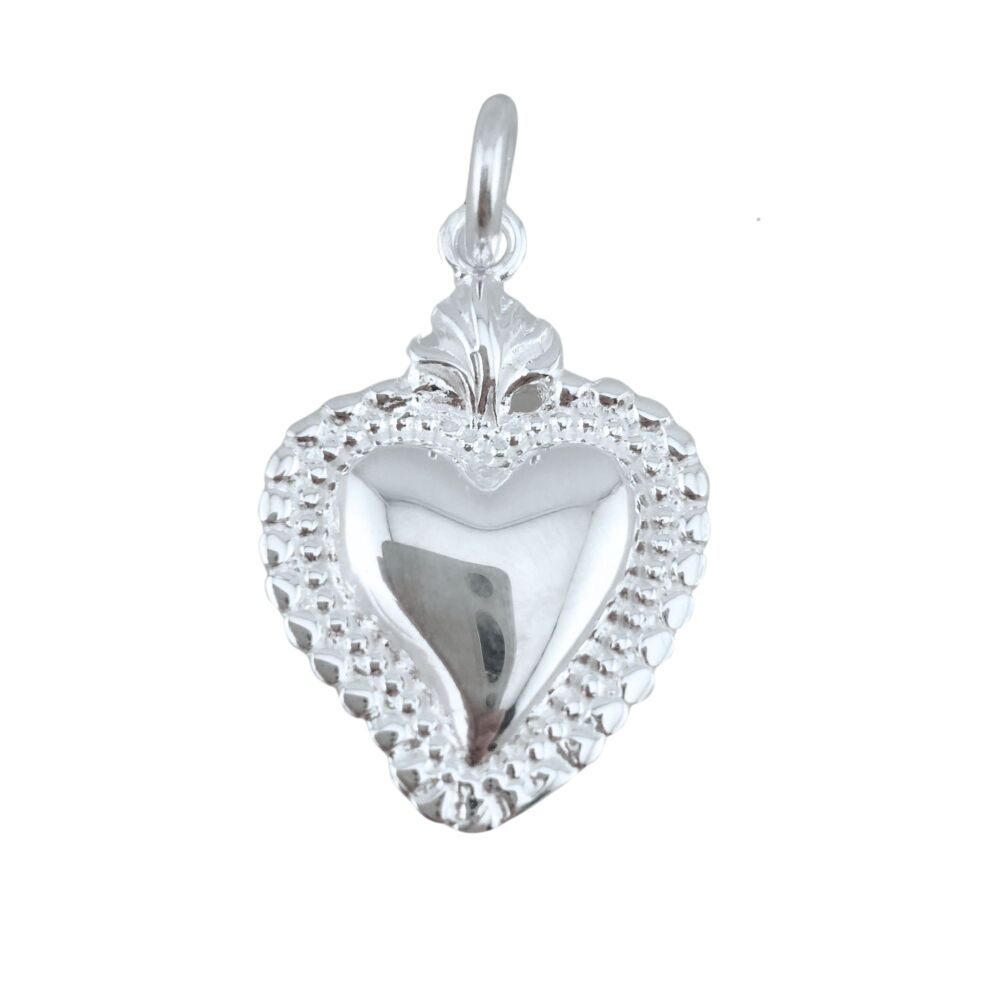 Sterling Silver Sacred Heart