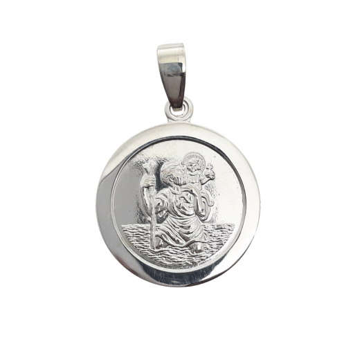 21mm Sterling Silver St Christopher