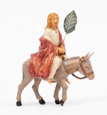 Christ on Donkey,  12cm, Jesus' Journey to Jerusalem,