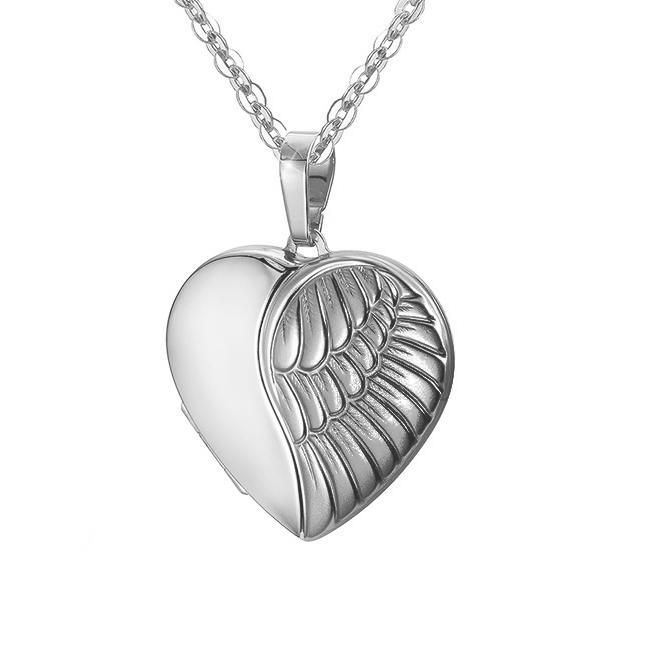 Heart Shaped Wing Locket