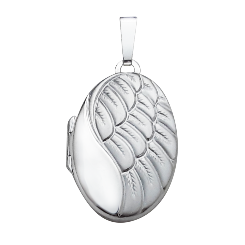 Oval Shaped Wing Locket