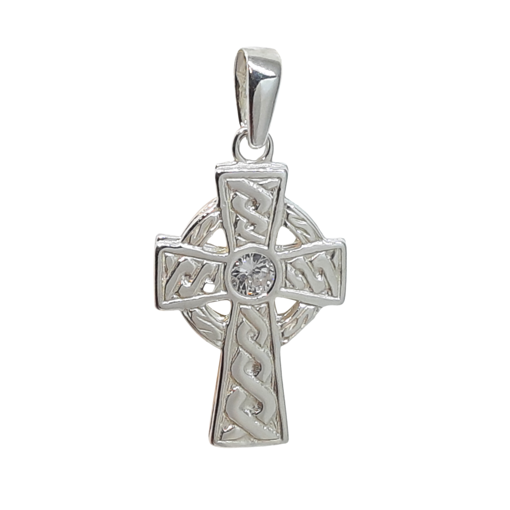 22mm Celtic CZ Cross