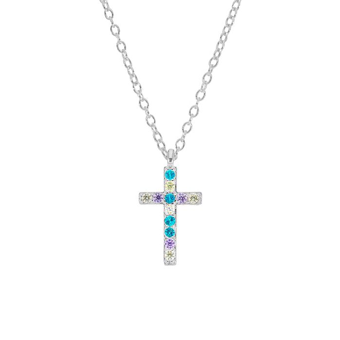 CZ  Multicolours Cross TY