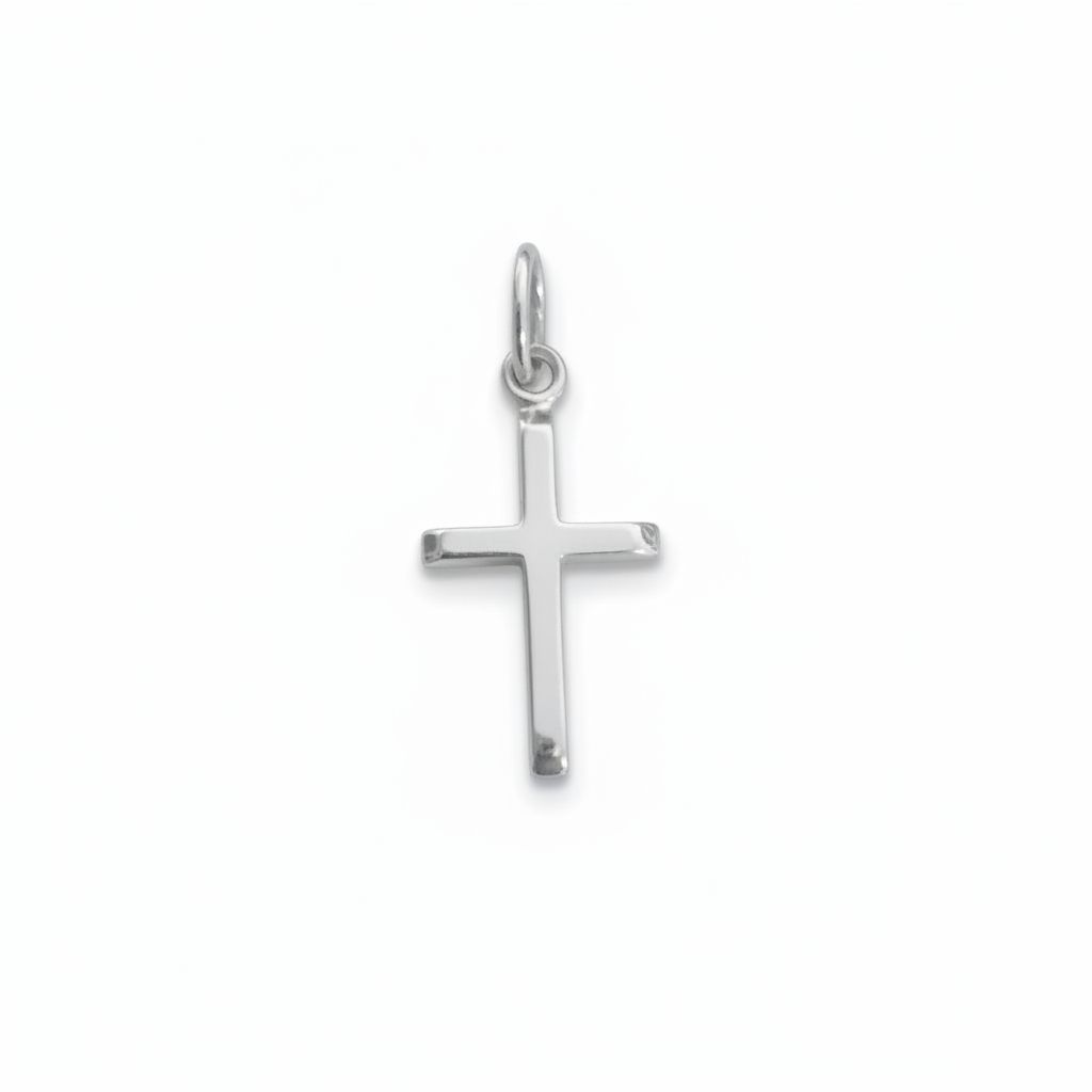 Small silver cross 14mm