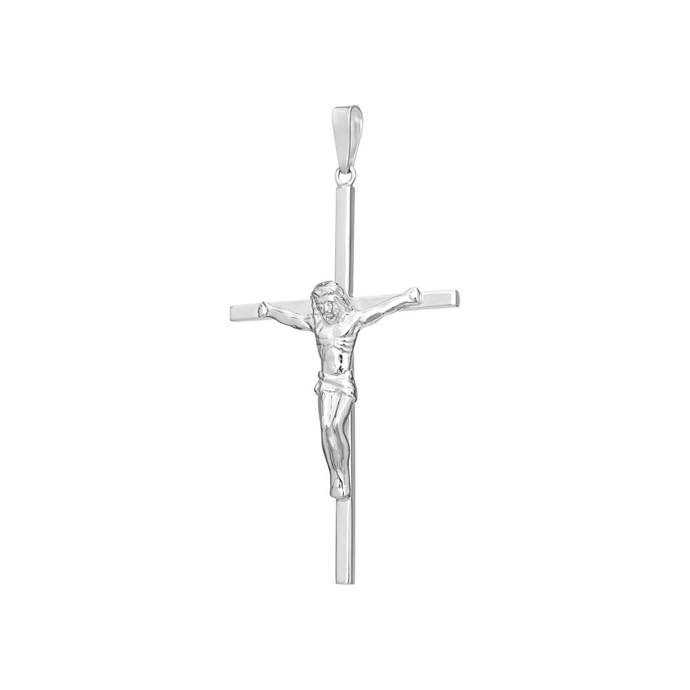 Sterling Silver 48mm Crucifix