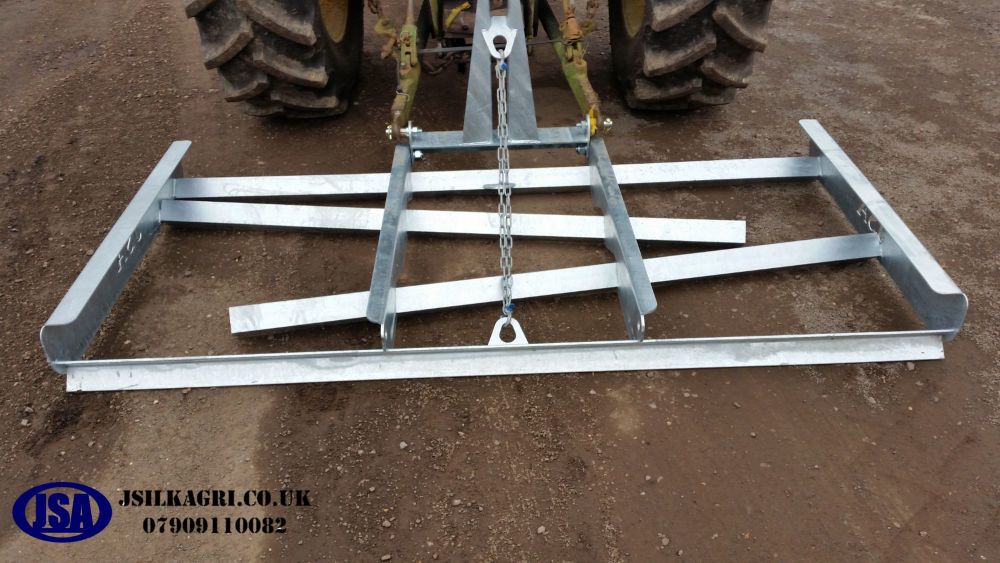 Tractor 3 point linkage mounted Galvinised arena leveler land grader  Foot 