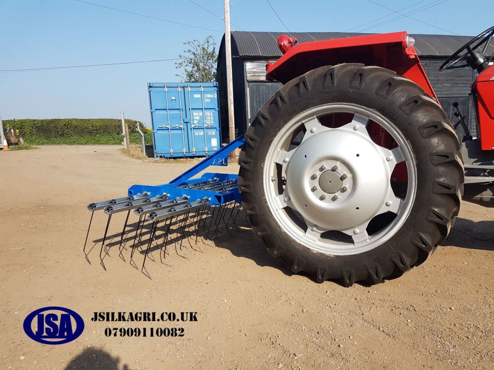 3 point linkage harrows 2m 40x7mm tines with galv tine holders
