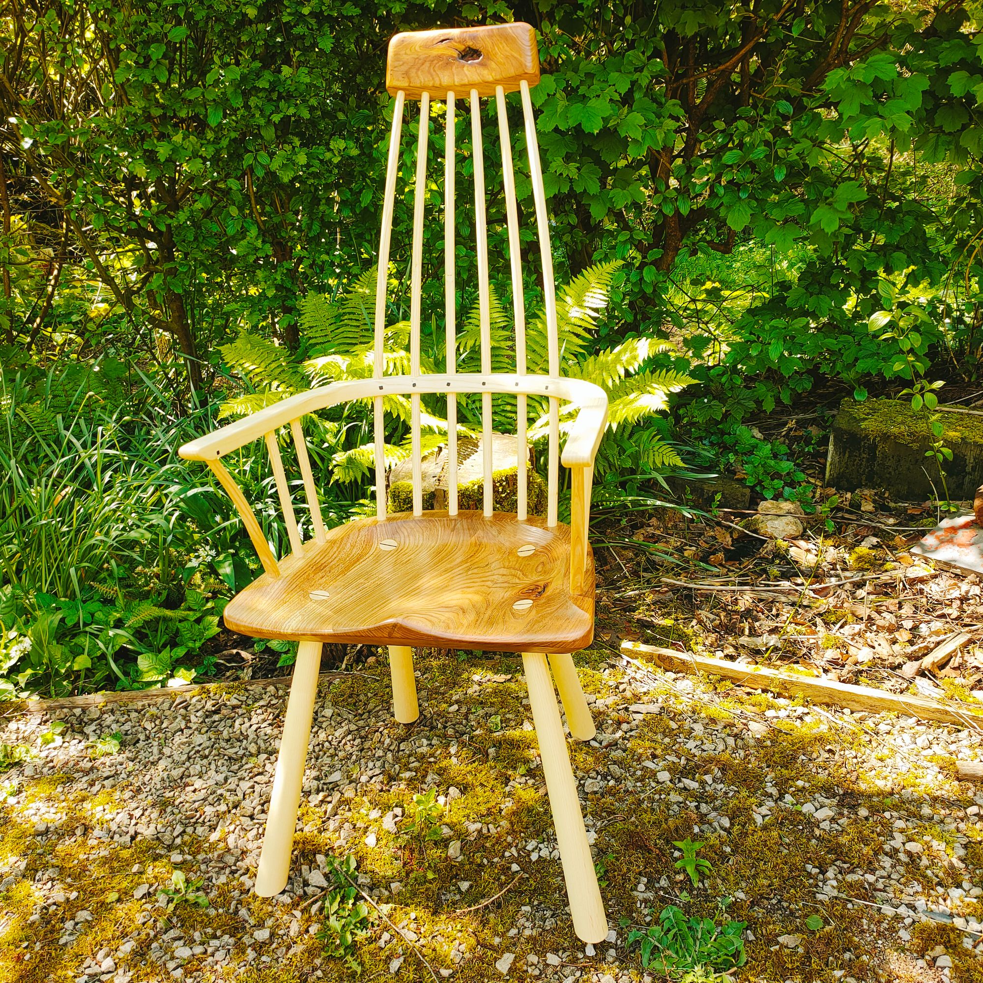 Elm welsh stick chair