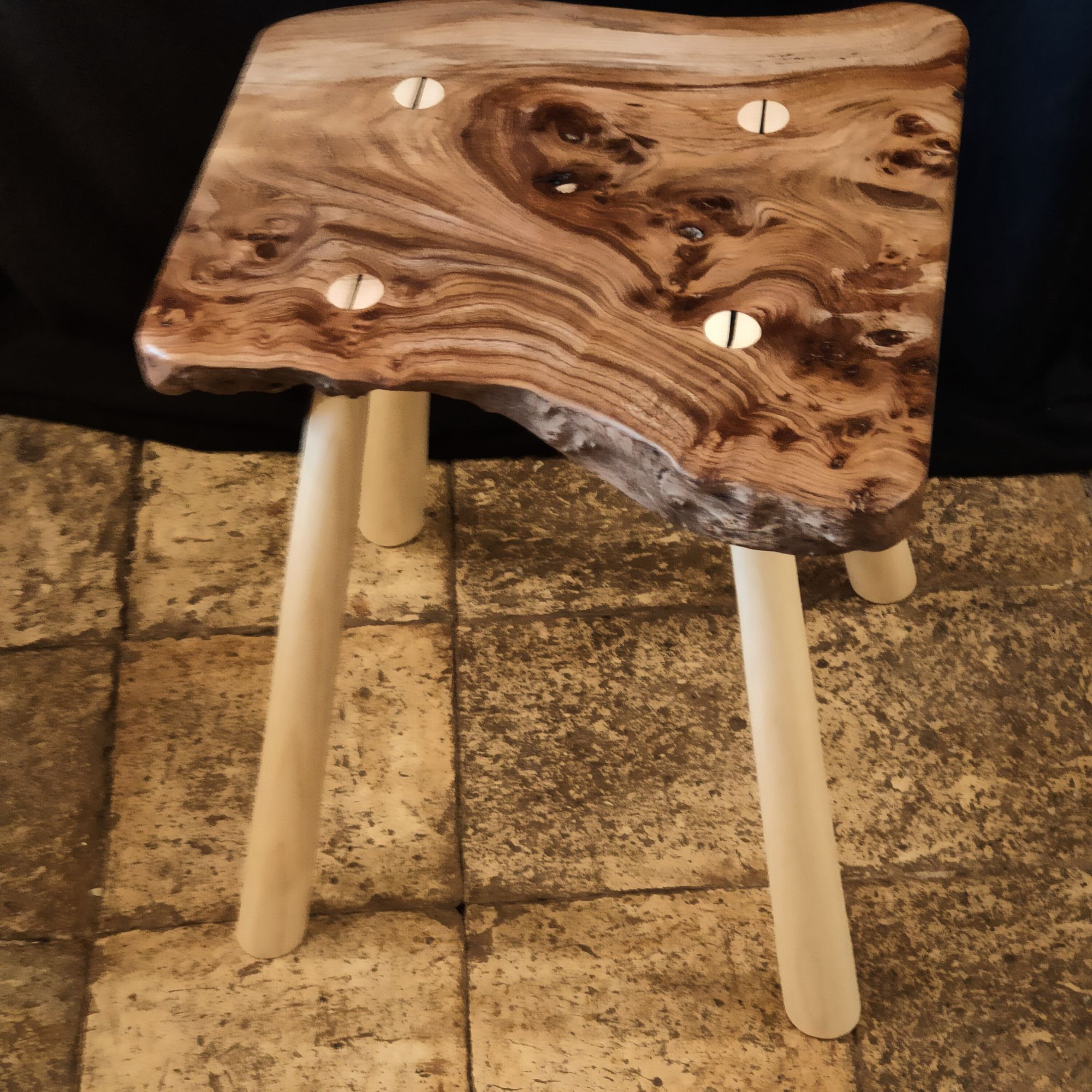 Burr Elm and Ash stool