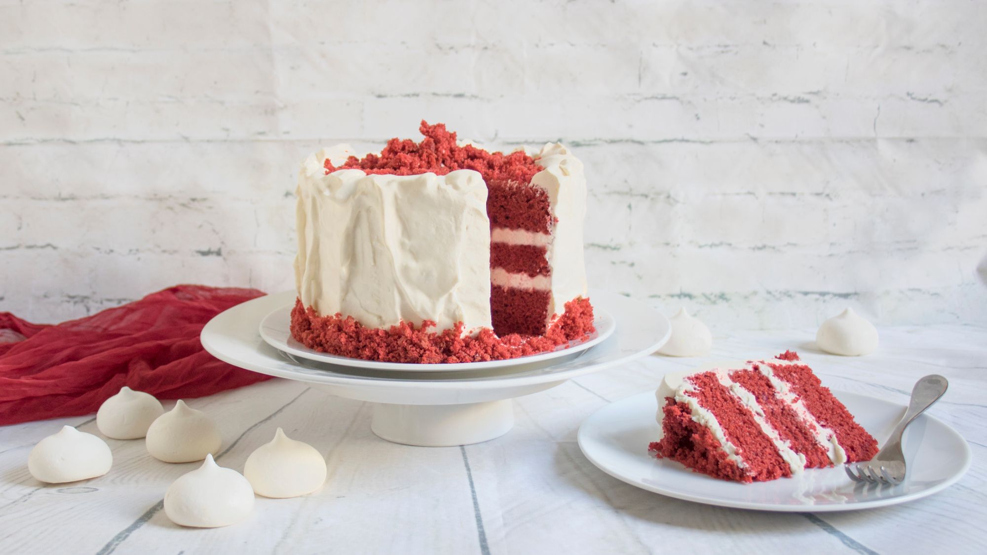 Red Velvet Cake with simple decoration