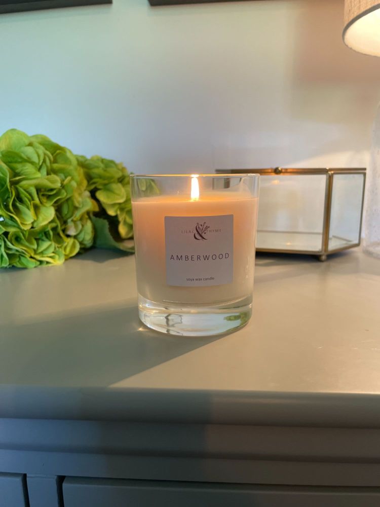 Amberwood Soya Wax Candle 30cl