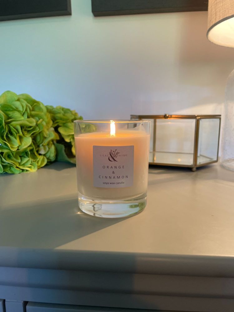 Orange & Cinnamon Soya Wax Candle 30cl