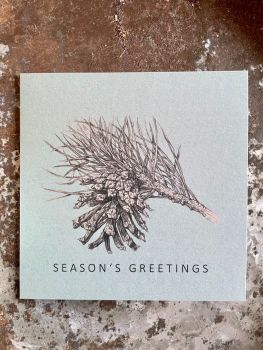 'SEASON'S GREETINGS' SCENTED PINE GREETING CARD