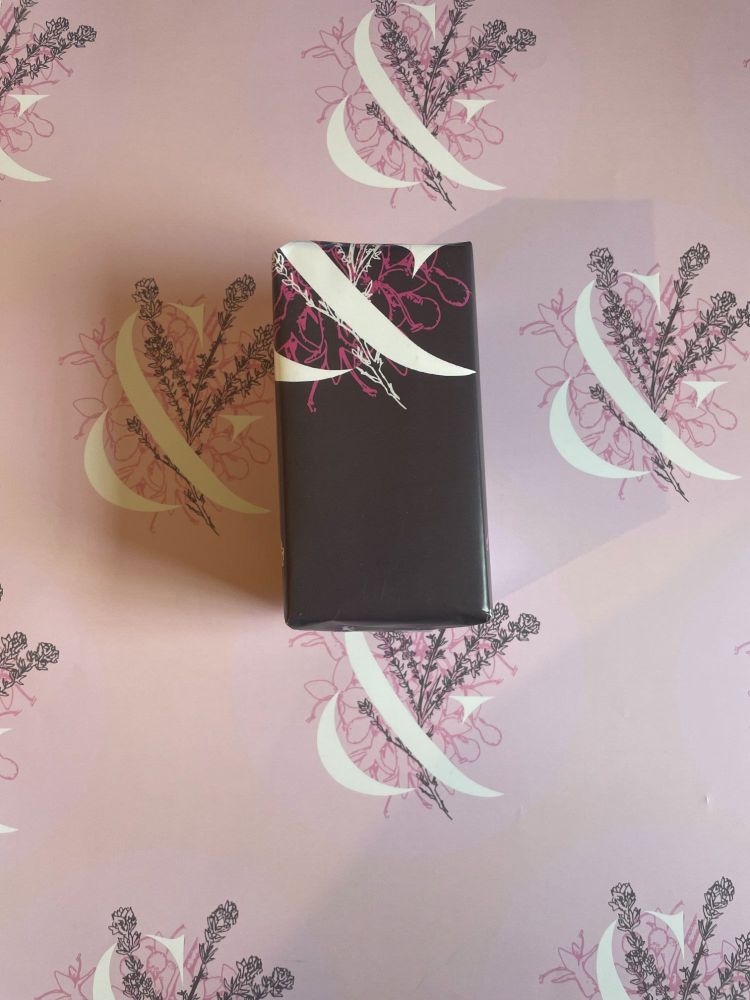 PInk Ampersand Gift Wrap