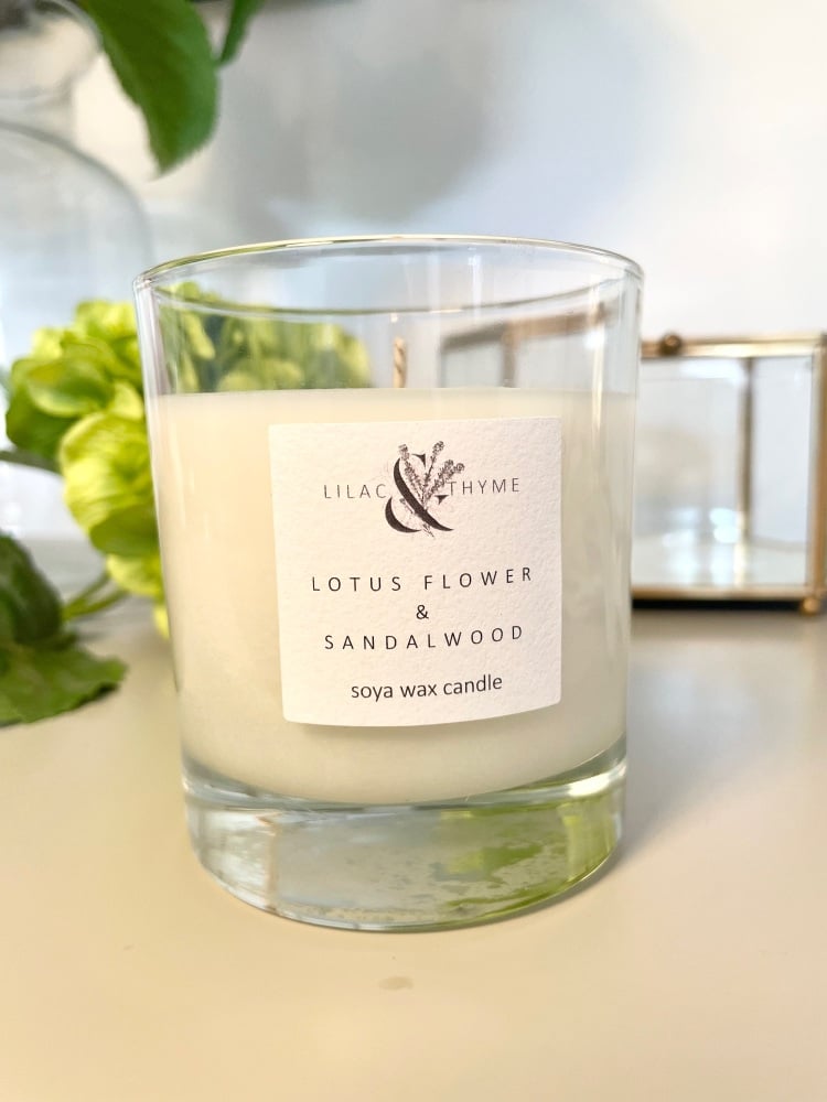 Lotus Flower and Sandalwood Candle 30cl