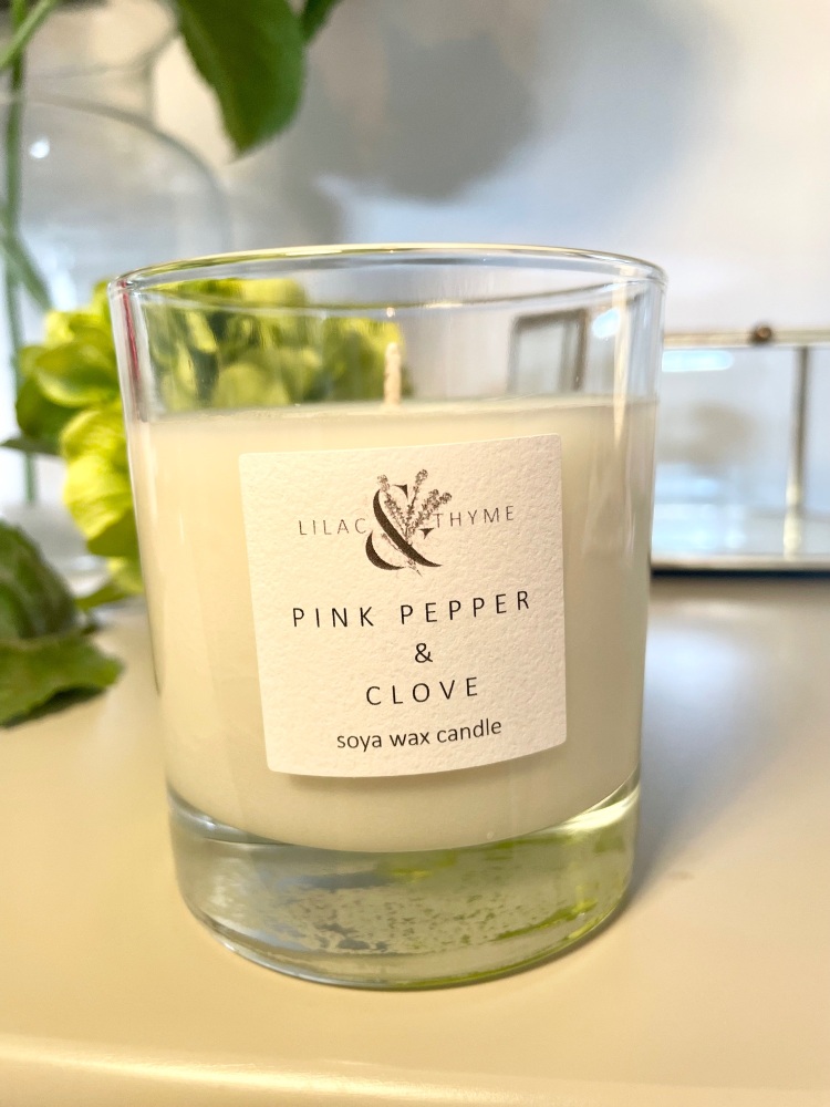 Pink Pepper & Clove Soya Wax Candle 30cl