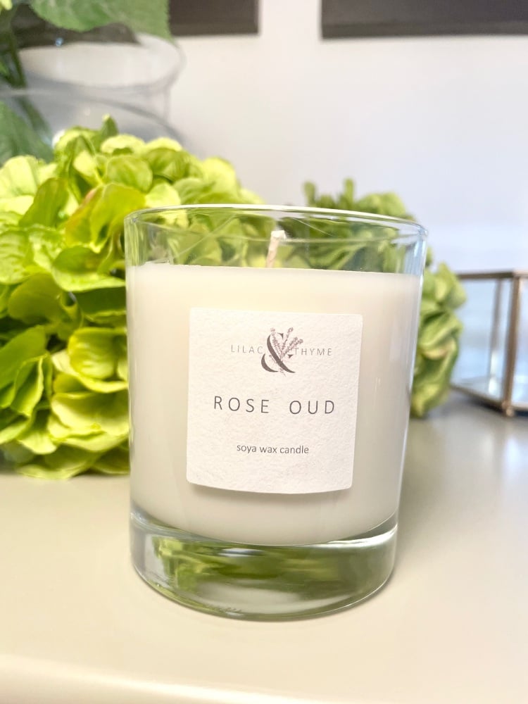 Rose Oud Soya Wax Candle 30cl