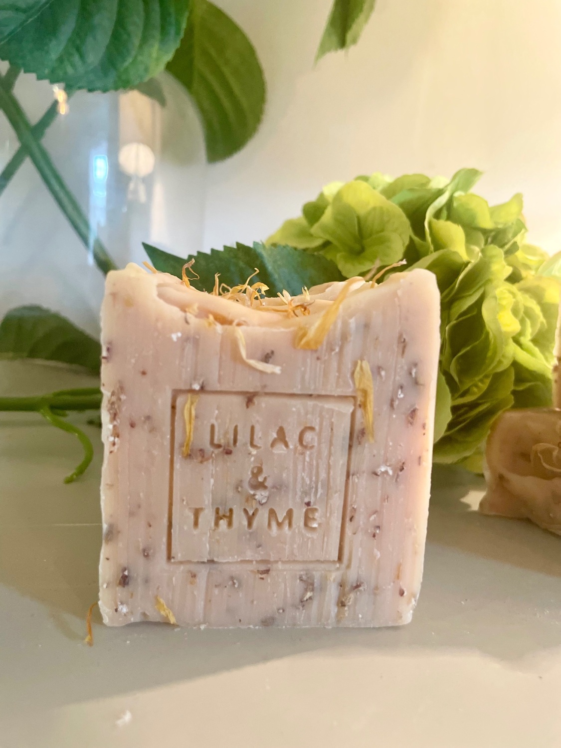 Handmade natural soap Northumberland lemon and northumbrian barley