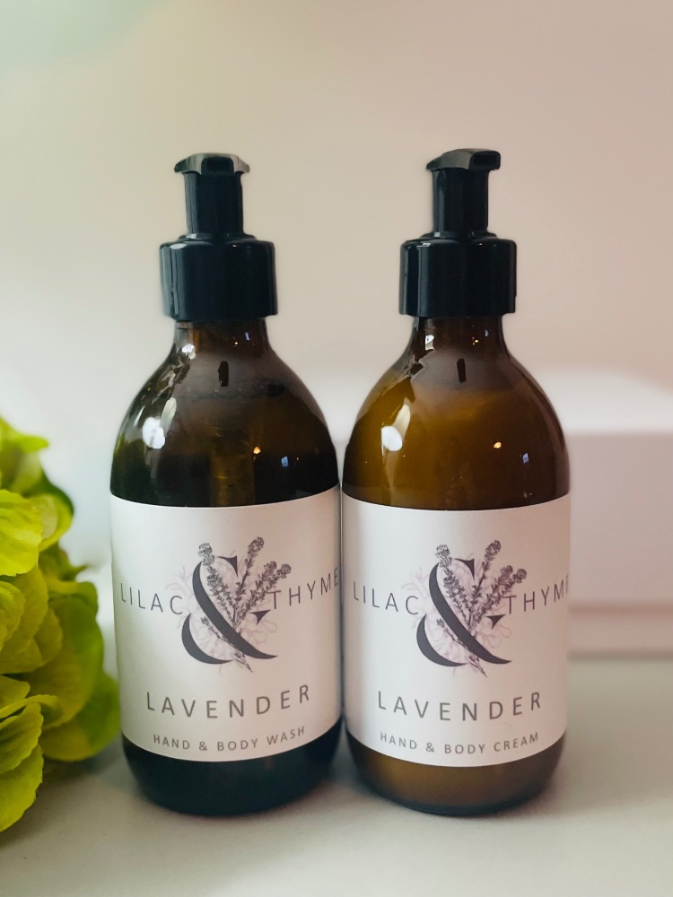 Hand & Body Wash & Cream Gift Set Lavender