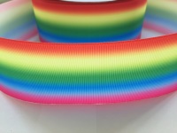 2" Horizontal Rainbow Ombre Grosgrain Ribbon