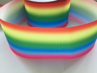3" Horizontal Rainbow Ombre Grosgrain Ribbon