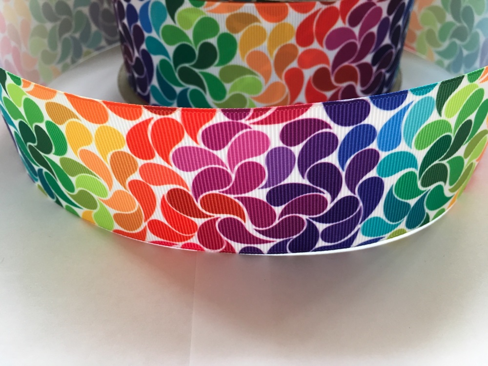2 Quot Rainbow Pattern Grosgrain Ribbon