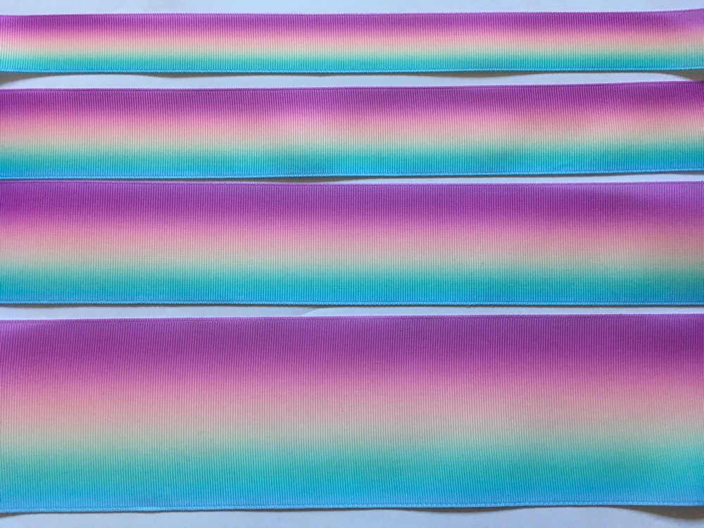 Rainbow Ombre Grosgrain Ribbon