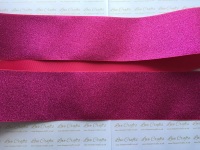 3" Shocking Pink (#175) Glitter Grosgrain Ribbon