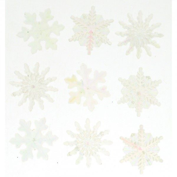 Dress It Up Buttons: Crystal Snowflakes
